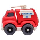 Эко-машинка Funky Toys «Пожарная служба», цвет красный, 18 см - Фото 3
