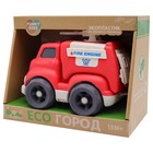 Эко-машинка Funky Toys «Пожарная служба», цвет красный, 18 см - Фото 4