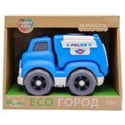Эко-машинка Funky Toys «Полиция», цвет синий, 18 см - Фото 2