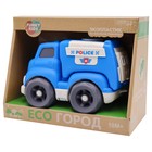 Эко-машинка Funky Toys «Полиция», цвет синий, 18 см - Фото 4