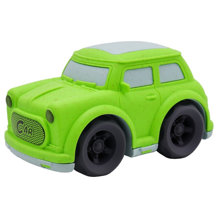 Эко-машинка Funky Toys, цвет зелёный, 15 см - Фото 1