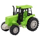 Эко-машинка Funky Toys «Трактор», с фрикционным механизмом, цвет зелёный, 12 см - фото 110024848