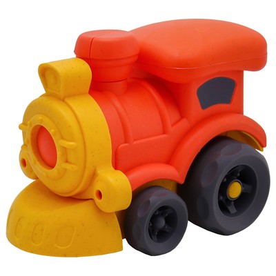 Эко-машинка Funky Toys «Поезд», цвет оранжевый, 16 см