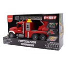 Машинка фрикционная Funky Toys «Городская техника. Пожарная служба», с функцией распыления воды, 37 см - Фото 4
