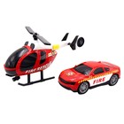 Набор игровой Funky Toys «Городская служба», с вертолётом и пожарной машинкой - Фото 6