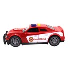 Машинка фрикционная Funky Toys «Скорость мегаполиса. Пожарная служба», открывающиеся двери, со светом и звуком, 25 см - Фото 2