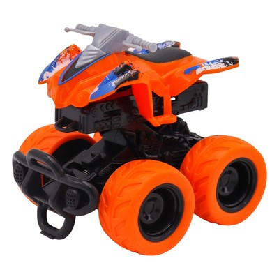 Машинка фрикционная Funky Toys «Квадроцикл», с краш-эффектом, 4х4, цвет оранжевый