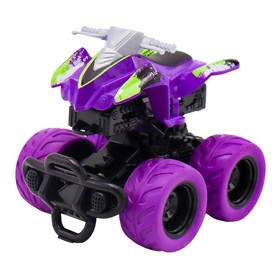 Машинка фрикционная Funky Toys «Квадроцикл», с краш-эффектом, 4х4, цвет фиолетовый