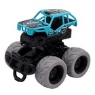 Машинка фрикционная Funky Toys, с краш-эффектом, 4х4, цвет голубой - фото 299007232