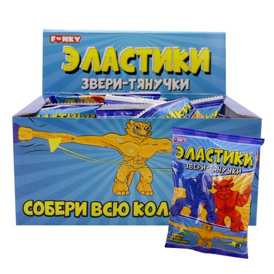 Игрушка-тянучка Funky Toys «Эластики», цвет золотой, МИКС