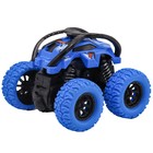Машинка фрикционная Funky Toys «Перевёртыш», 4х4, рессоры, цвет синий - фото 51325255