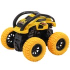 Машинка фрикционная Funky Toys «Перевёртыш», 4х4, рессоры, цвет жёлтый - фото 5369841