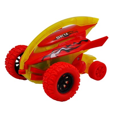 Машинка фрикционная Funky Toys «Акула», 4х4, принт граффити, цвет красный