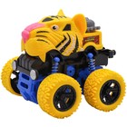 Машинка фрикционная Funky Toys «Тигр», 4х4, рессоры, жёлтые колёса - фото 5369877