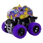 Машинка фрикционная Funky Toys «Тигр», 4х4, рессоры, цвет фиолетовый - фото 299007389