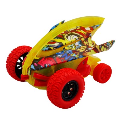 Машинка фрикционная Funky Toys Граффити «Акула», 4х4, с красными колёсами