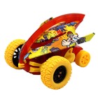 Машинка фрикционная Funky Toys Граффити «Акула», 4х4, с жёлтыми колёсами - фото 299007407