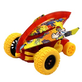 Машинка фрикционная Funky Toys Граффити «Акула», 4х4, с жёлтыми колёсами
