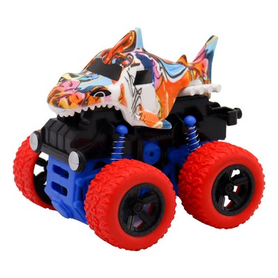 Машинка фрикционная Funky Toys «Акула», 4х4, с красными колёсами