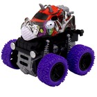 Машинка фрикционная Funky Toys «Зверь», 4х4, с фиолетовыми колёсами - фото 299007443