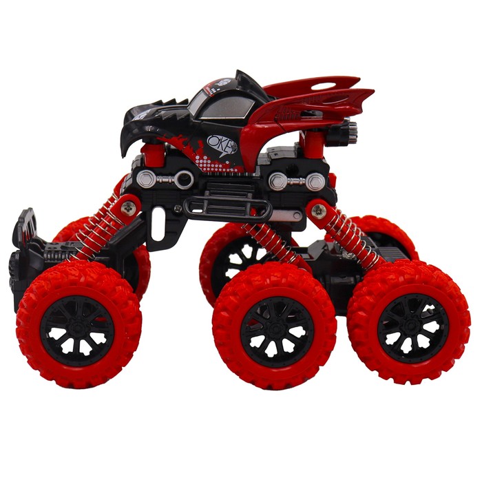 Машинка инерционная Funky Toys «Внедорожник», цвет красный - фото 1877170207