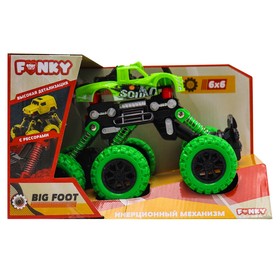 Машинка инерционная Funky Toys «Внедорожник», цвет зелёный
