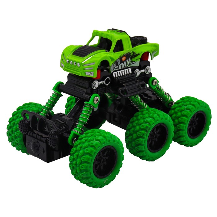 Машинка инерционная Funky Toys «Внедорожник», цвет зелёный - фото 1902286071