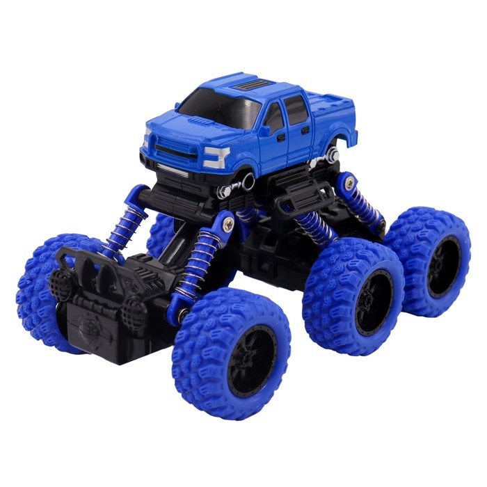 Машинка инерционная Funky Toys «Внедорожник», цвет синий - фото 1902286076