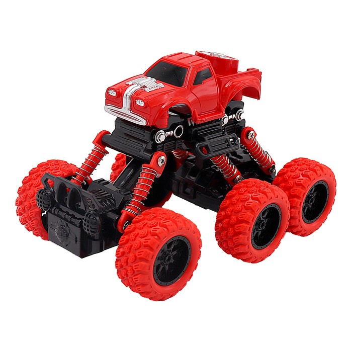 Машинка инерционная Funky Toys «Внедорожник», цвет красный - фото 1900815346
