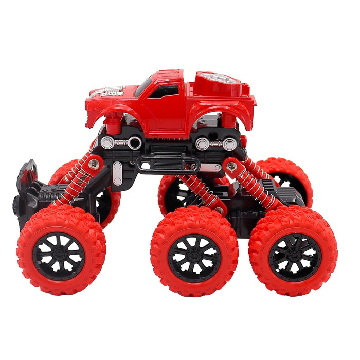 Машинка инерционная Funky Toys «Внедорожник», цвет красный - фото 1878651767