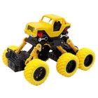 Машинка инерционная Funky Toys «Внедорожник», цвет жёлтый - фото 299007490