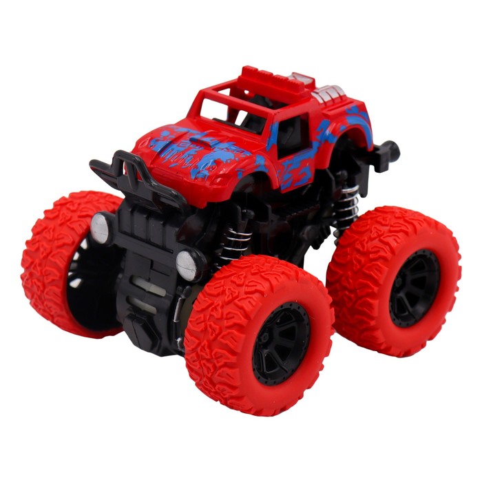 Машинка фрикционная Funky Toys «Камуфляж», 4х4, цвет красный