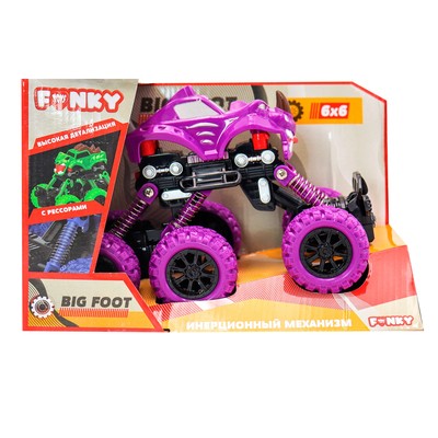 Машинка инерционная Funky Toys «Внедорожник», цвет фиолетовый