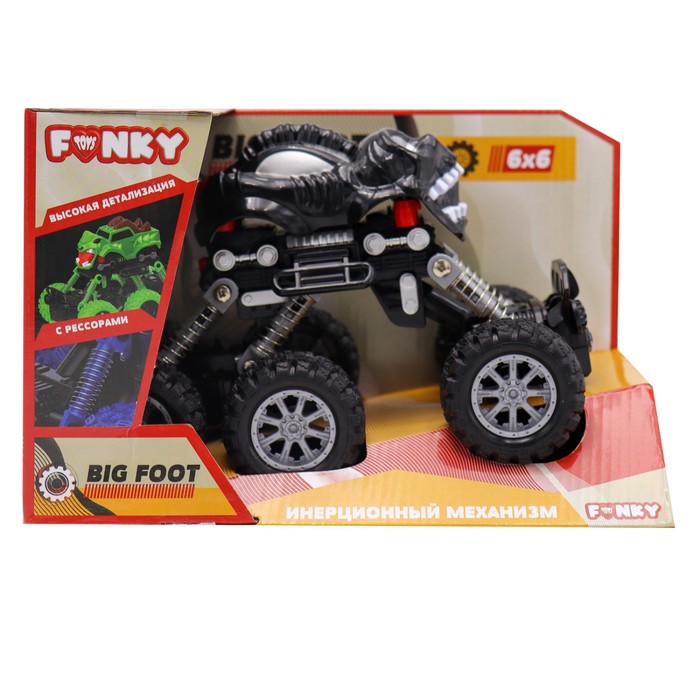 Машинка инерционная Funky Toys «Внедорожник», цвет чёрный - фото 1911060914