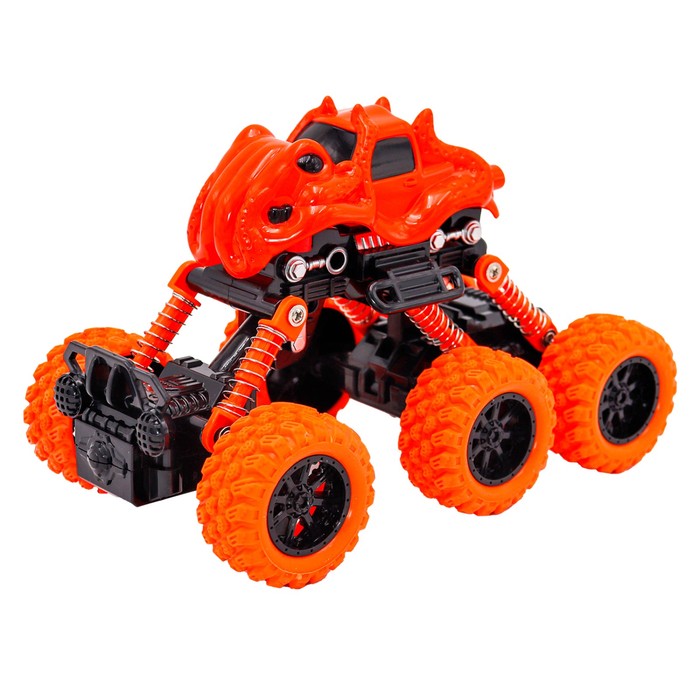 Машинка инерционная Funky Toys «Внедорожник», цвет оранжевый - фото 1911060921