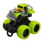 Машинка фрикционная Funky Toys «Фура», с краш-эффектом, 4х4, цвет зелёный - Фото 1