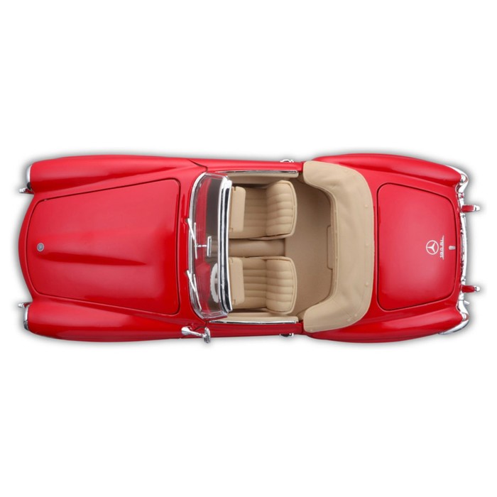 Машинка Maisto Die-Cast 1955 Mercedes-Benz 190SL, открывающиеся двери, 1:18, цвет красный - фото 1909588041