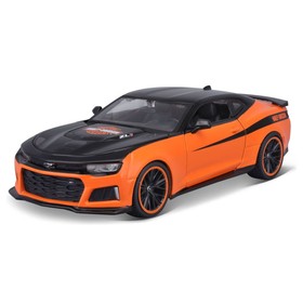 Машинка Maisto Die-Cast Harley-Davidson 2017 Camaro ZL1, 1:24, цвет чёрно-оранжевый