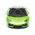 Машинка Maisto Die-Cast Lamborghini Aventador LP 700-4 Roadster, с отвёрткой, 1:24, цвет зелёный - Фото 6