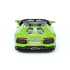 Машинка Maisto Die-Cast Lamborghini Aventador LP 700-4 Roadster, с отвёрткой, 1:24, цвет зелёный - Фото 7