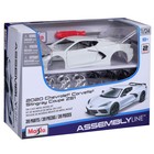 Машинка Maisto Die-Cast 2020 Chevrolet Corvette Stingray Coupe Z51, 1:24, цвет белый - Фото 13