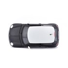 Машинка Maisto Die-Cast Mini Cooper, открывающиеся двери, 1:24, цвет чёрный с белой крышей - Фото 5
