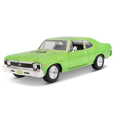 Машинка Maisto Die-Cast 1970 Chevrolet Nova SS, 1:24, цвет светло-зелёный