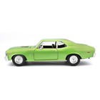 Машинка Maisto Die-Cast 1970 Chevrolet Nova SS, 1:24, цвет светло-зелёный - Фото 9