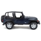 Машинка Maisto Die-Cast Jeep Wrangler Rubicon, открывающиеся двери, 1:18, цвет тёмно-синий - Фото 10