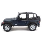 Машинка Maisto Die-Cast Jeep Wrangler Rubicon, открывающиеся двери, 1:18, цвет тёмно-синий - Фото 7