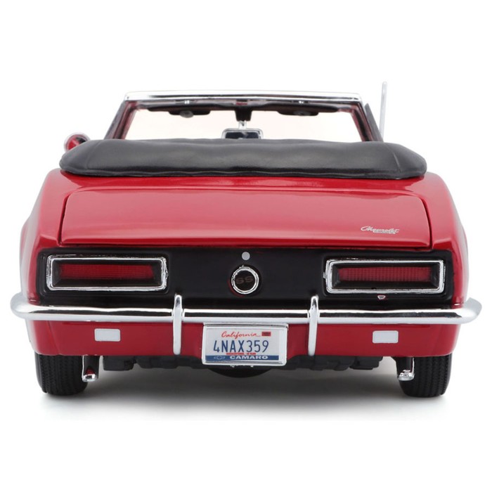 Машинка Maisto Die-Cast 1967 Chevrolet Camaro SS 396 Convertible, 1:18, цвет красный - фото 1928577545