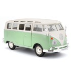 Машинка Maisto Die-Cast Volkswagen Van Samba, открывающиеся двери, 1:25, цвет зелёный - Фото 2