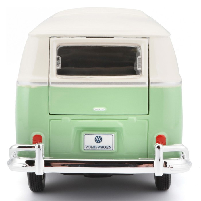 Машинка Maisto Die-Cast Volkswagen Van Samba, открывающиеся двери, 1:25, цвет зелёный - фото 1909588414
