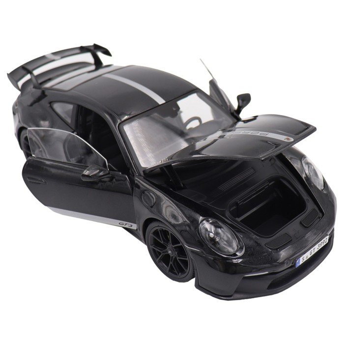 Машинка Maisto Die-Cast 2022 Porsche 911 GT3, 1:18, цвет чёрный - фото 1909588453